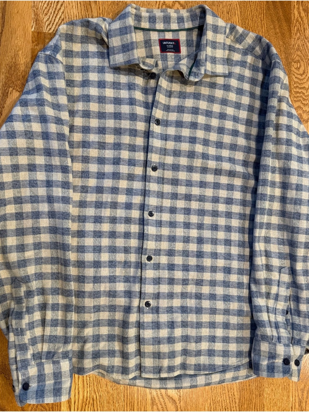UNTUCKit Mueller Flannel Shirt - Blue Check XL
